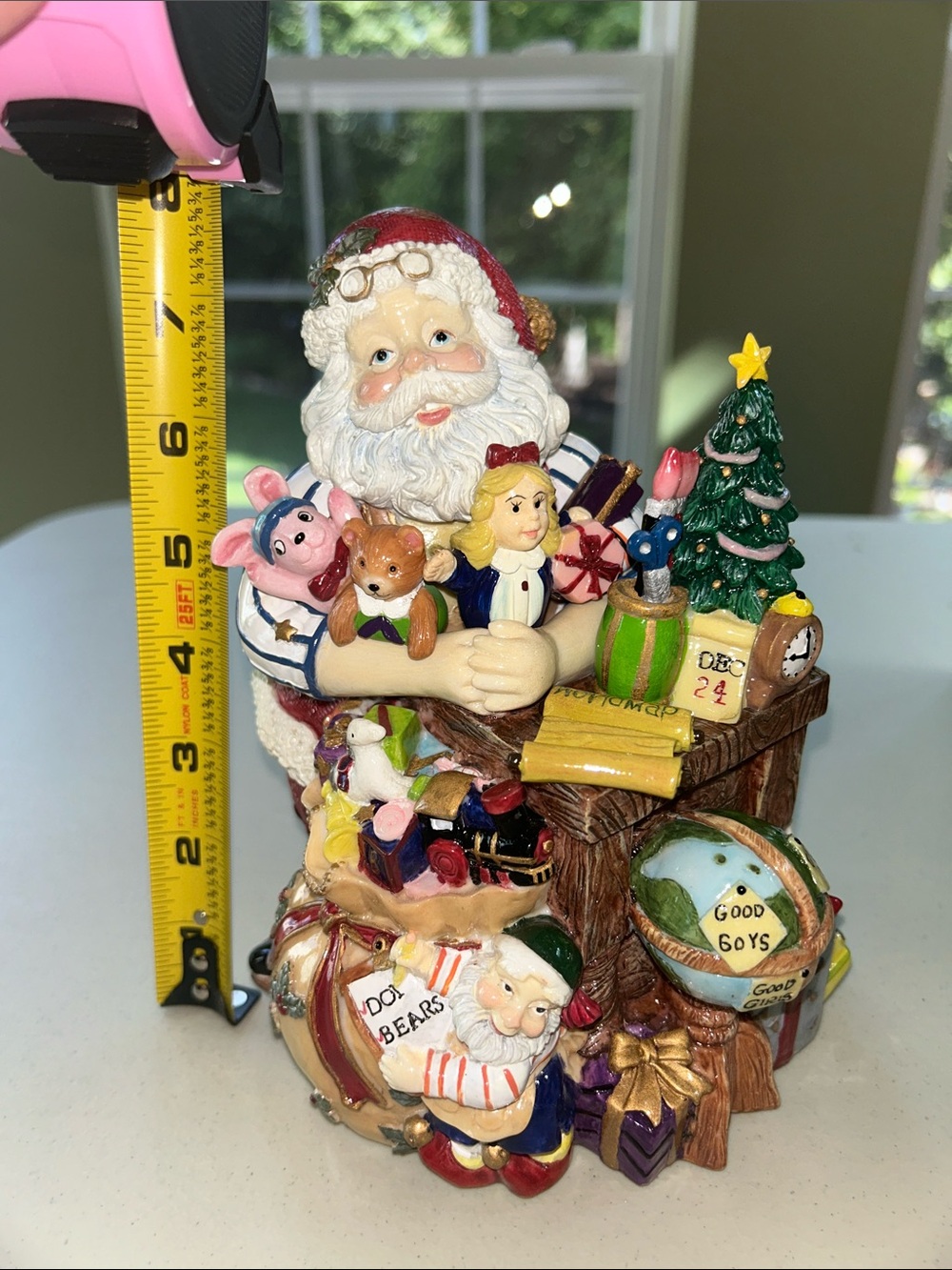 1990’s Vintage Fitz and Floyd Multicolor Musical Santa Holiday Figurine - Picture 6 of 13
